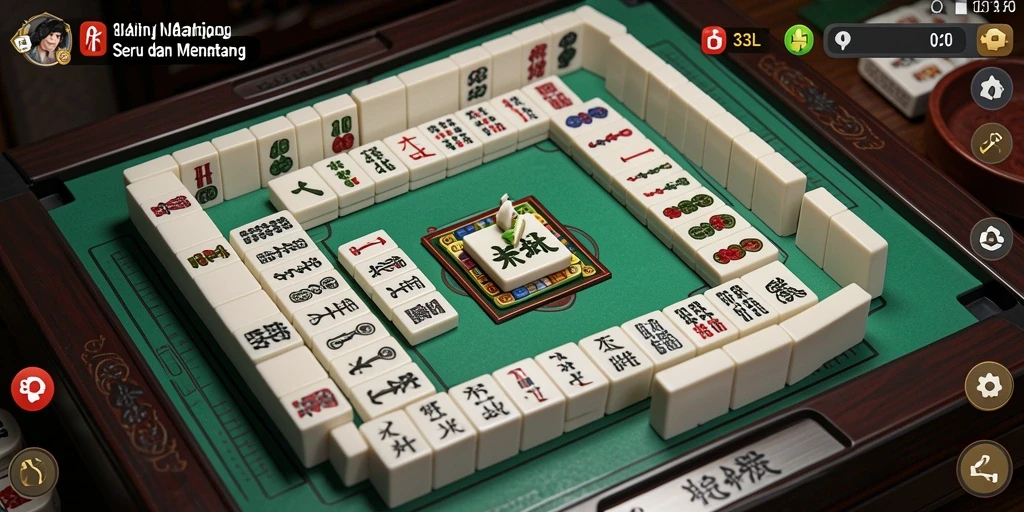 Tampilan gameplay Mahjong yang seru dan mengasyikkan di 33L.