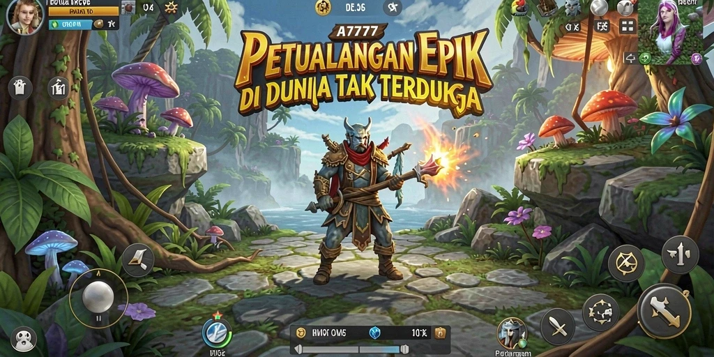Screenshot gameplay A7777 menampilkan eksplorasi yang mendebarkan.