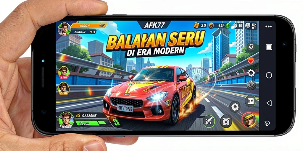 Gameplay seru balapan di AFK77 dengan grafis menakjubkan.