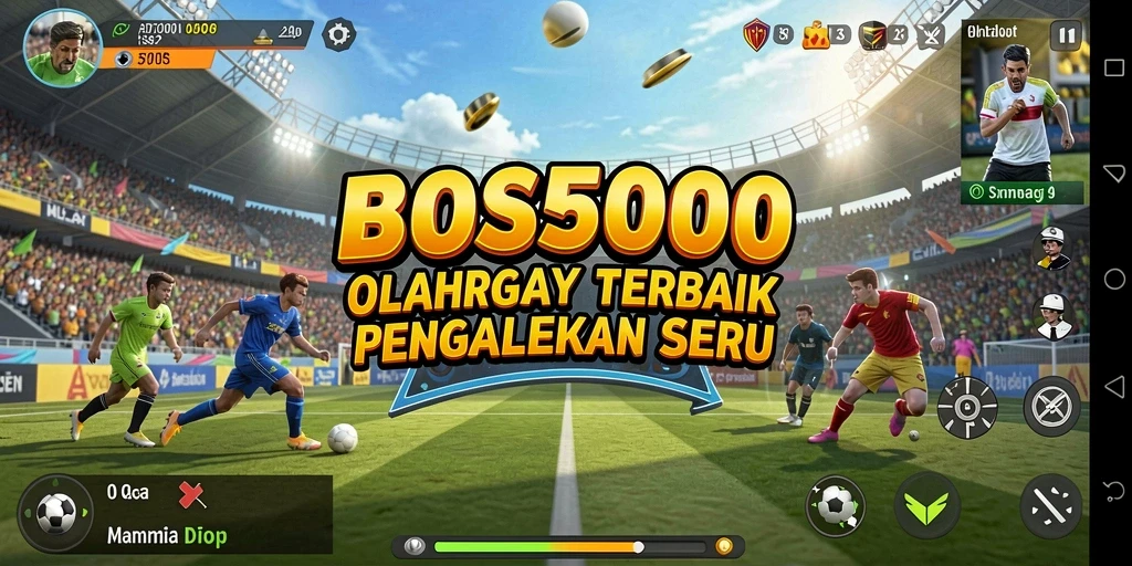 Tampilan gameplay olahraga yang seru dan menantang.