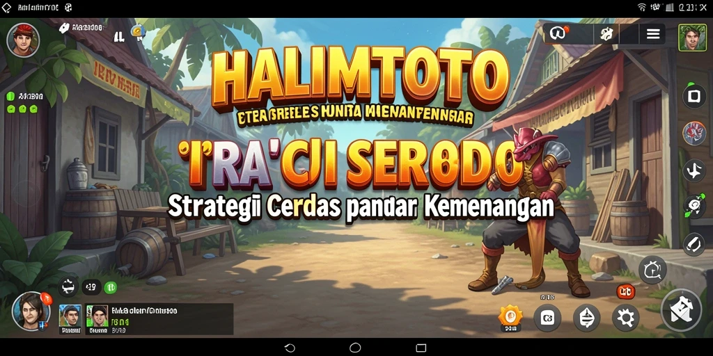 Tampilan action-packed dari gameplay HALIMTOTO yang mendebarkan.