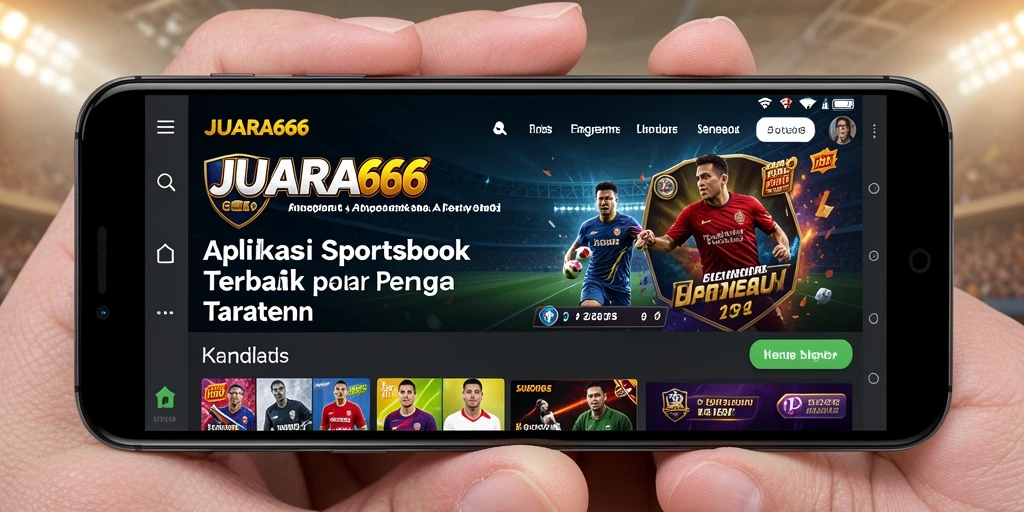 Tampilan gameplay menarik dari aplikasi JUARA666 Sportsbook.