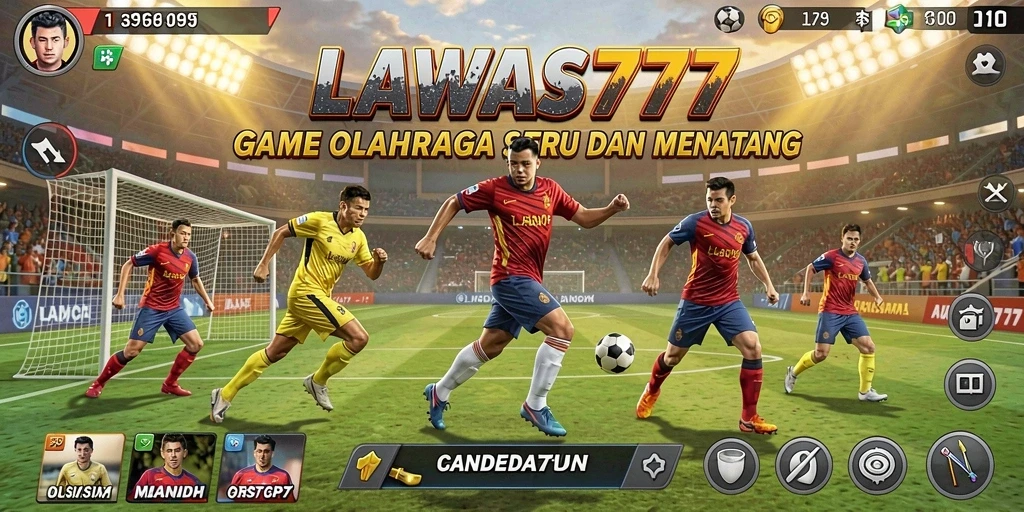 Tangkapan layar LAWAS777 menunjukkan gameplay olahraga yang seru.