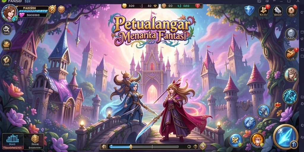 Gameplay <strong>PARIS88</strong> menampilkan petualangan seru di dunia fantasi.