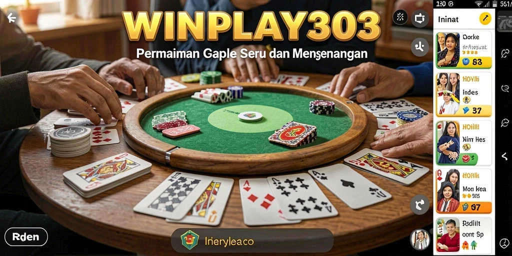 Tampilan gameplay seru Gaple di WINPLAY303 dengan pemain aktif.